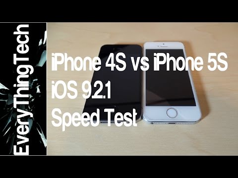 iPhone 4s vs iPhone 5s iOS 9.2.1 Speed Test