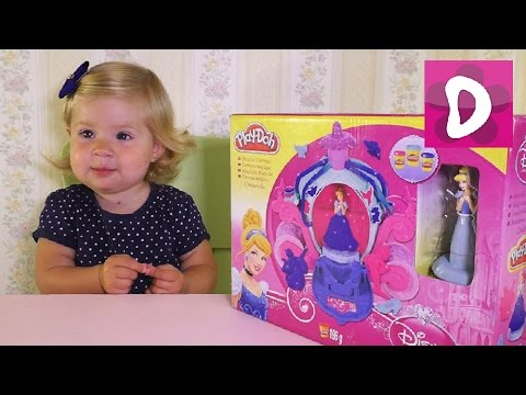 Играем с Play Doh Волшебная Карета Золушки Распаковка Magical Carriage Disney Princess Cinderella