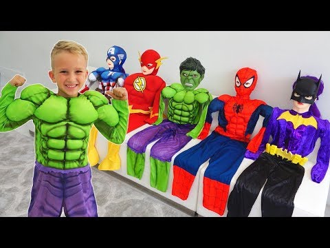 Vlad turns into a superheroes | Compilation video for children