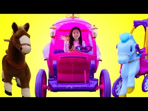 Emma Drives Disney Princess Carriage Ride-on Toy