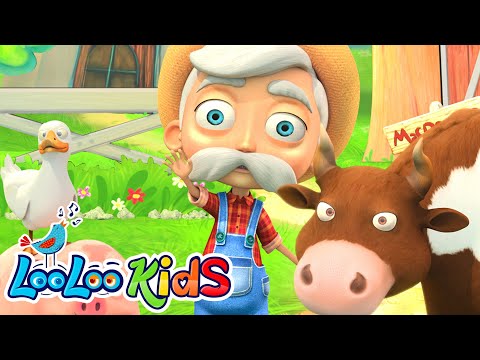 👨🏻‍🌾 Old MacDonald Had A Farm 🚜 THE BEST Song for Children | LooLoo Kids