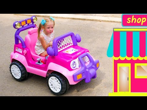 Nastya and papa pretend play of toy shop and other toys - compilation