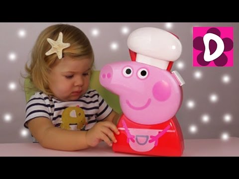 Диана играет с Кейсом Шеф Повара Пеппы Диана Кормит Свинку Пеппу Peppa Pig Cooking Case unboxing