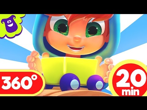 Train ride 360 video for kids | LooLoo Kids