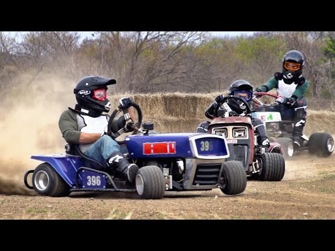 Lawnmower Racing Battle | Dude Perfect