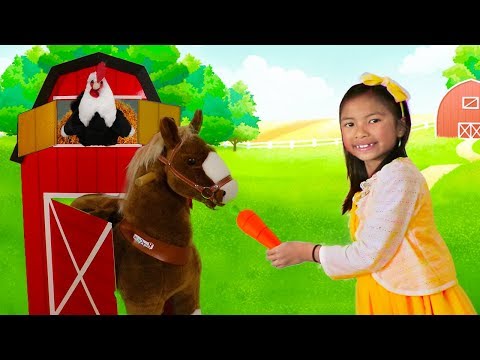 Wendy Pretend Play As a FARMER Taking Care of Animals & Farm