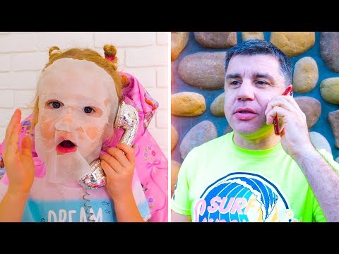 Nastya and her cool dress up and make up toys