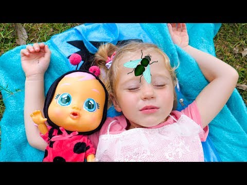 Nastya and baby doll want to sleep Video for kids