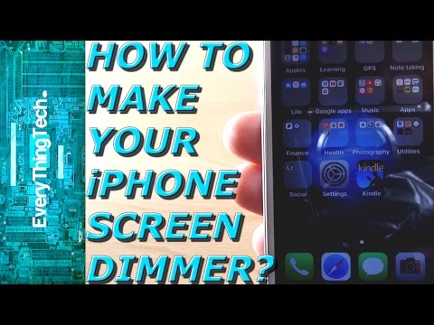 How to make your iPhone Dimmer than Dim?