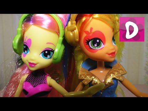 ⁣✿ Распаковка Пони Флаттершай и Эпл Джек My Little Pony Fluttershy Applejack Equestria Girl Doll