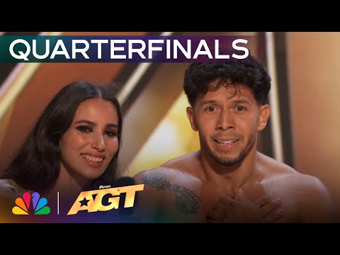 Sebastian & Sonia Deliver Mind-Bending Aerial | Quarterfinals | AGT 2024