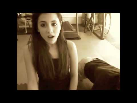 5 minute total body workout. best friends. Ariana Grande and Aaron Simon Gross :]