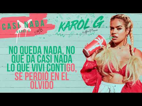 ⁣Karol G - Casi Nada [ Karaoke]