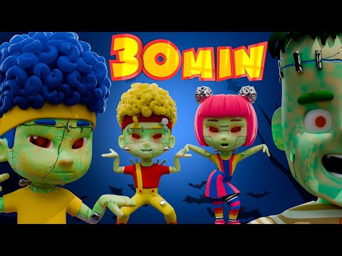 Monster Puzzle! Cha-Cha, Chicky, Lya-Lya & Boom-Boom Dance Mega Compilation | D Billions Kids Songs