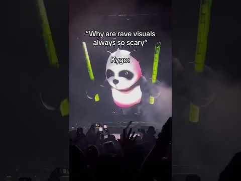 Going nonverbal to this 😂 🐼 #chillnation #kygo #ravevisuals #edm