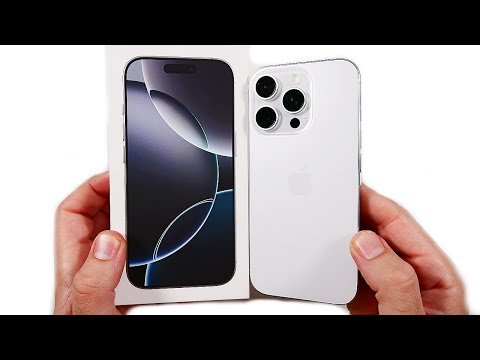 iPhone 16 Pro White Titanium Unboxing & First Impressions