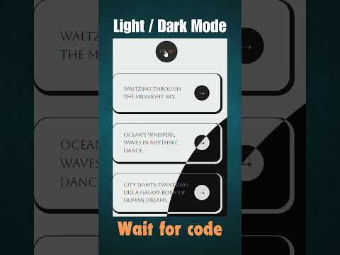 Light or Dark mode #coding #css #darkmode #html #javascript