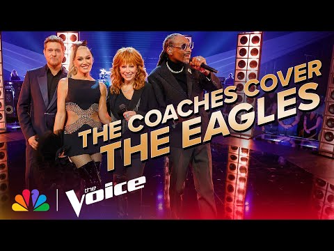 ⁣Coaches Bublé, Gwen, Reba and Snoop Perform the Eagles' 