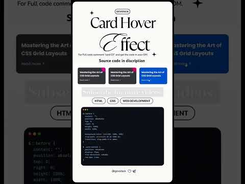 Card Hover effect #shortvideo #webdesign #shortsfeed #ytshorts #htmlcss #ytviral #shorts #cssanimati