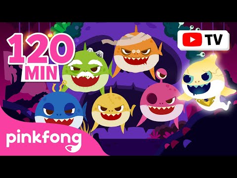 🧟 Spooky Halloween Zombie Sharks | Halloween Baby Shark | Halloween Songs | Pinkfong Songs for Kids