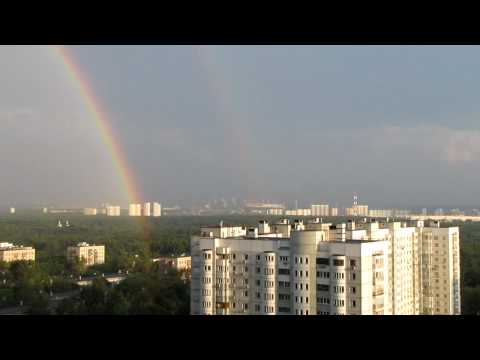 Двойная радуга в Москве 20.07.2010