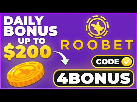 Roobet Promo Code Up To $200 Daily Bonus Cashback: '4BONUS'
