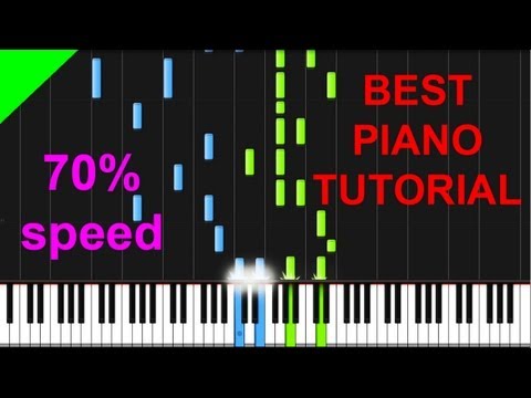 Beethoven Fur Elise (easy ver) 70% speed Full HD piano tutorial